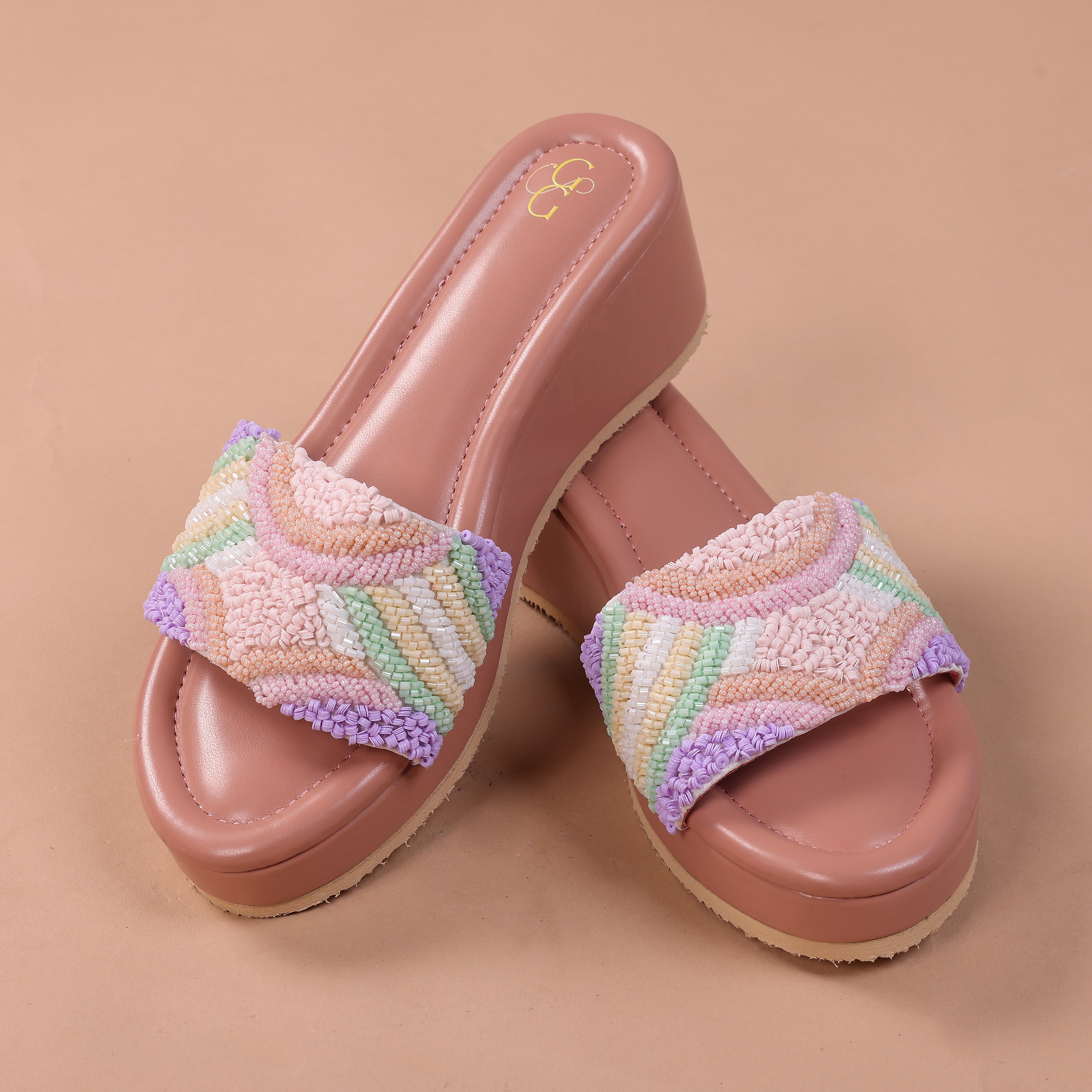 Pink sequence work wedges