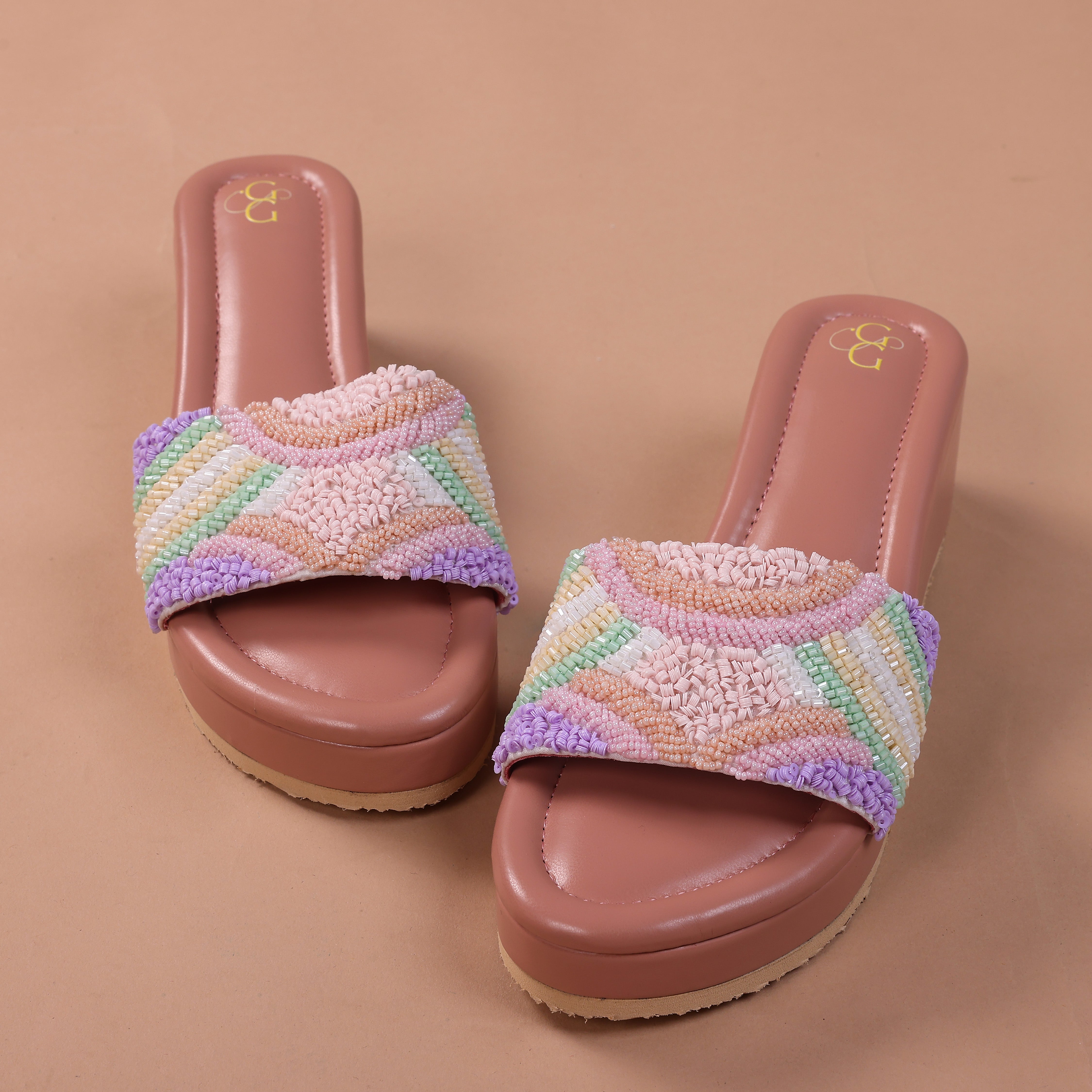 Pink sequence work wedges