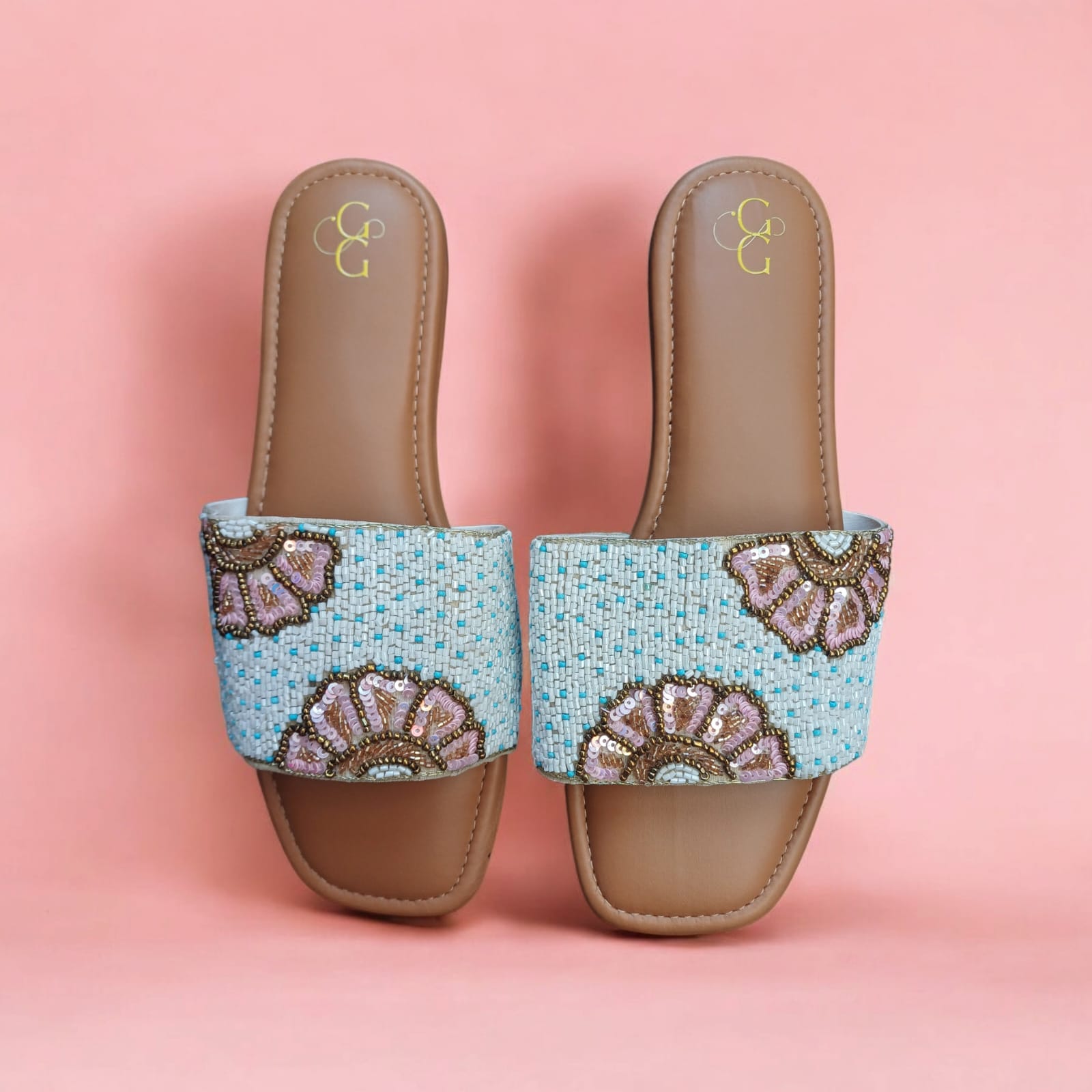 Blossom Embroidered Flats