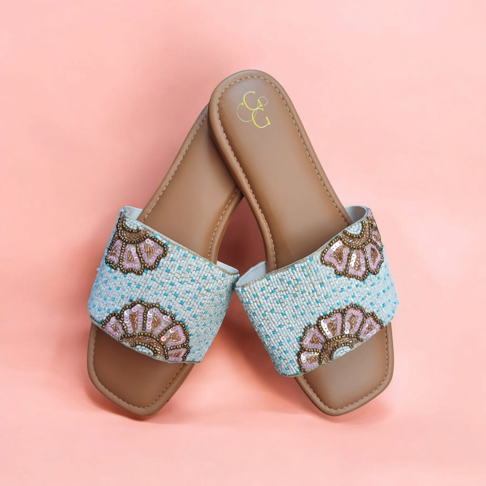 Blossom Embroidered Flats